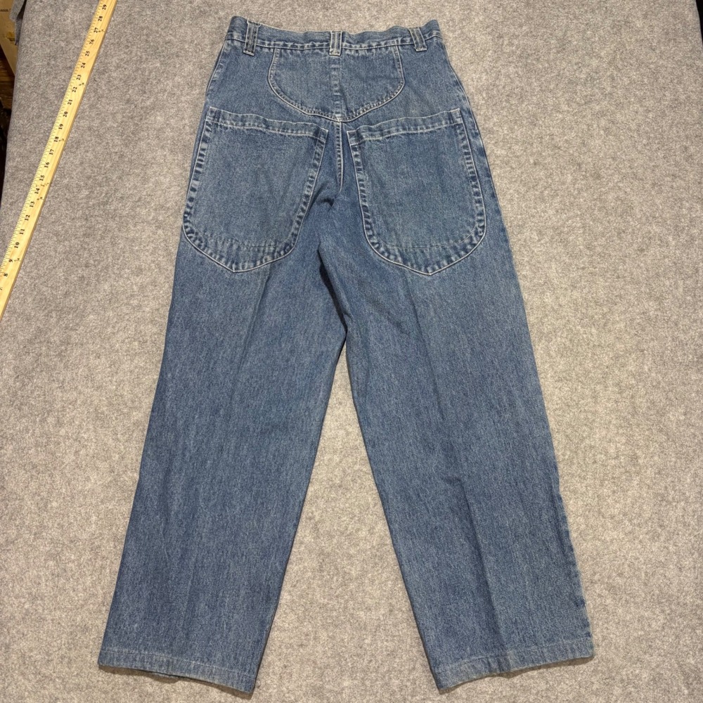Corniche Vintage 90s Wide Leg Baggy Jeans Mens 30x32 Medium‎ Wash Skater Denim